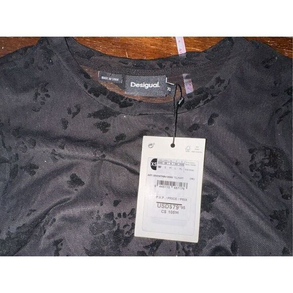 Desigual Women's Woman Knit T-Shirt Long Sleeve - Picture 6 of 10